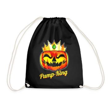 Evil Pumpkin King Pump-king With Crown Halloween - Turnbeutel - Schwarz - Vorne