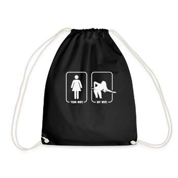 Pocketologist Billard Piscine Billard 8 Femme - Sac de sport léger - noir - Devant