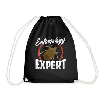 Expert in Entomology Profession Entomologist Insects - Drawstring Bag - black - Front