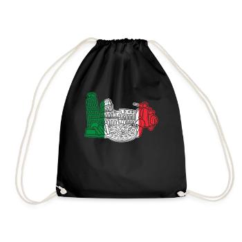 Italie Rome - Sac de sport léger - noir - Devant