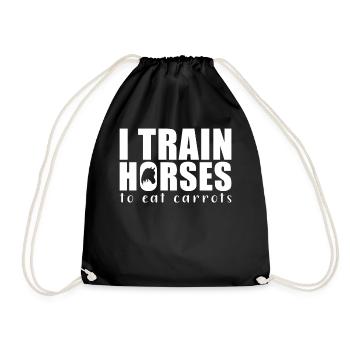 Dressage de chevaux Entraîneur de chevaux - Sac de sport léger - noir - Devant