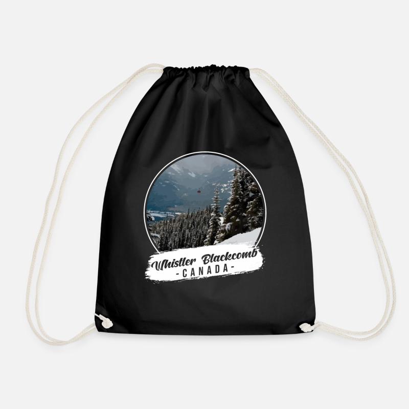 Whistler Blackcomb Kanada Souvenir - Turnbeutel - Schwarz