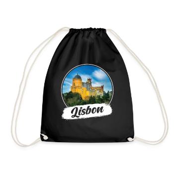 Lisbon Souvenir - Drawstring Bag - black - Front
