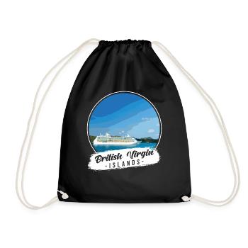 Souvenir des îles Vierges britanniques - Sac de sport léger - noir - Devant