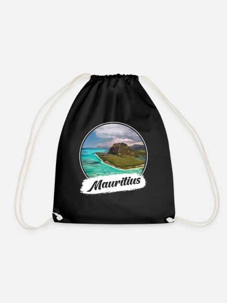 Mauritius Souvenir - Drawstring Bag - black