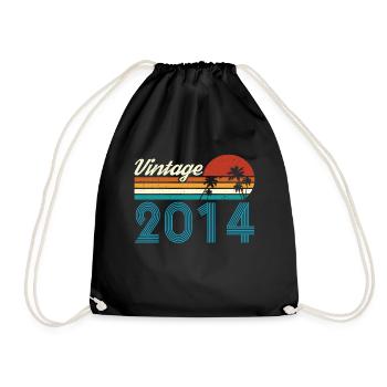 Vintage 2013 Vintage Geburtstag Retro Vintage - Turnbeutel - Schwarz - Vorne