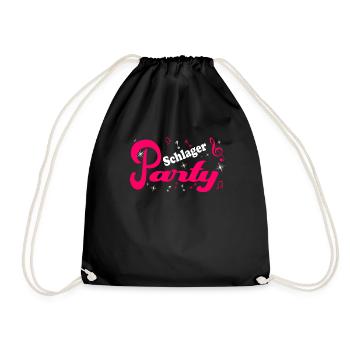 Schlager Party Costume Schlager Party Outfit - Drawstring Bag - black - Front