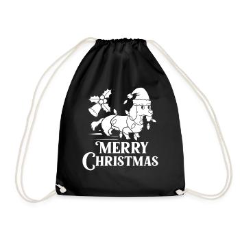 Doxie Teckel Teckel Chien Noël - Sac de sport léger - noir - Devant
