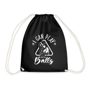 Pocketologist Billard Piscine Billard 8 Femme - Sac de sport léger - noir - Devant