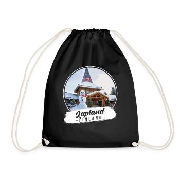 Laponie Finlande Souvenir - Sac de sport léger - noir - Devant