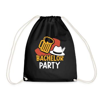 Enterrement de vie de garçon Bachelor Bachelor - Sac de sport léger - noir - Devant