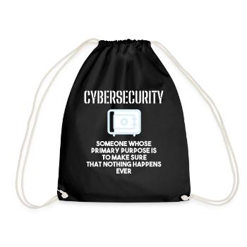 Cybersecurity - IT Security Computer Scientists - Drawstring Bag - black - Front