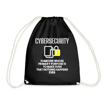 Cybersecurity - IT Security Computer Scientists - Drawstring Bag - black - Front