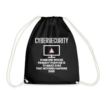 Cybersecurity - IT Security Computer Scientists - Drawstring Bag - black - Front