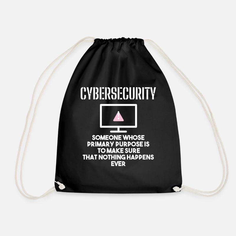 Cybersecurity - IT-Sicherheit Informatiker - Turnbeutel - Schwarz