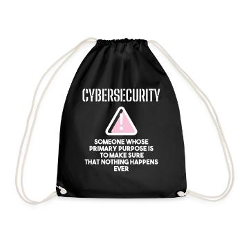 Cybersecurity - IT Security Computer Scientists - Drawstring Bag - black - Front