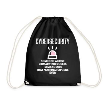 Cybersecurity - IT Security Computer Scientists - Drawstring Bag - black - Front