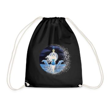 Déesse des paillettes de la mer - Sonja Ariel von Staden - Sac de sport léger - noir - Devant