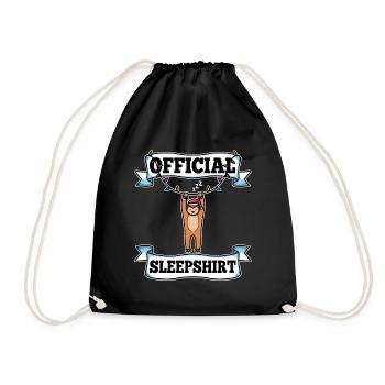 Official sleepshirt christmas - Turnbeutel - Schwarz - Vorne