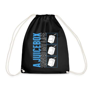 Diabetes Awareness Month Shirt, A Juice Box Saved - Drawstring Bag - black - Front