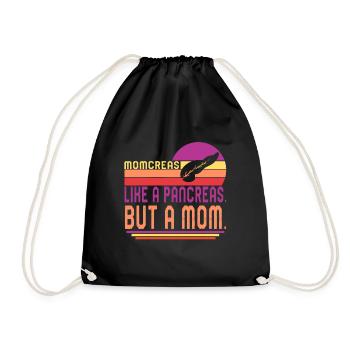 Chemise de sensibilisation au diabète, Momcreas comme A - Sac de sport léger - noir - Devant