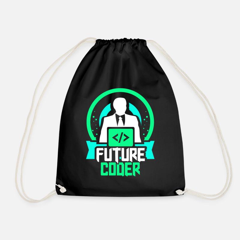 Code du programmeur de codage du futur codeur - Sac de sport léger - noir