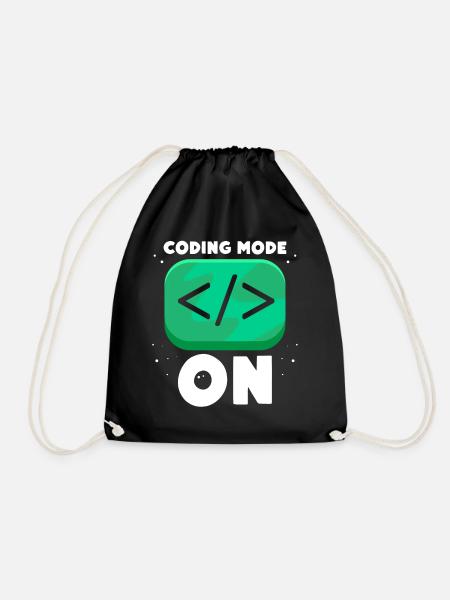 Programmiermodus Ein Programmierer Coding Coder - Turnbeutel - Schwarz