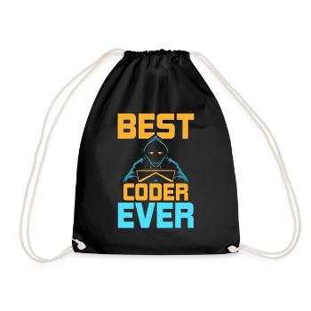 Meilleur programmeur de code de code de tous les temps - Sac de sport léger - noir - Devant