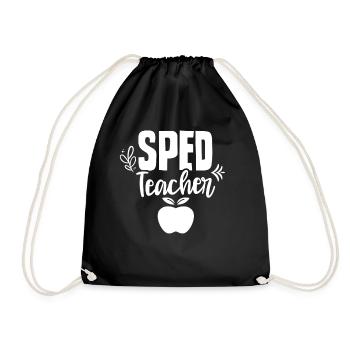 Special Education Teacher Special Education Profession - Drawstring Bag - black - Front