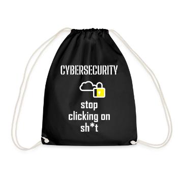 Cybersecurity - IT-Sicherheit Informatiker - Turnbeutel - Schwarz - Vorne