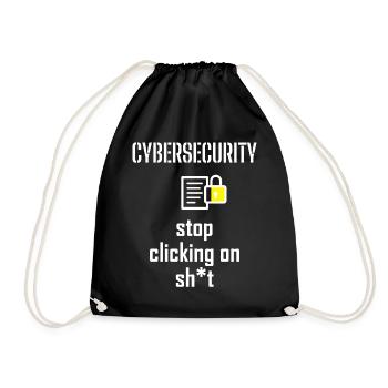 Cybersecurity - IT-Sicherheit Informatiker - Turnbeutel - Schwarz - Vorne