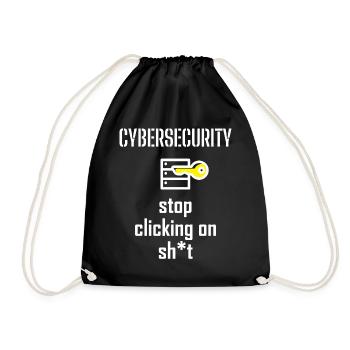 Cybersecurity - IT-Sicherheit Informatiker - Turnbeutel - Schwarz - Vorne