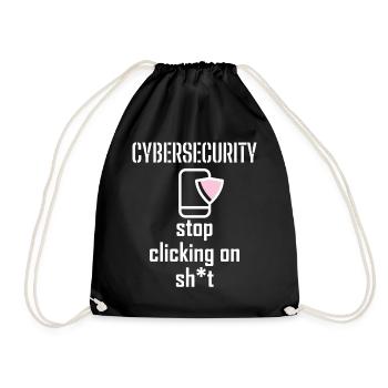 Cybersecurity - IT Security Computer Scientists - Drawstring Bag - black - Front