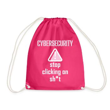 Cybersecurity - IT-Sicherheit Informatiker - Turnbeutel - Fuchsia - Vorne