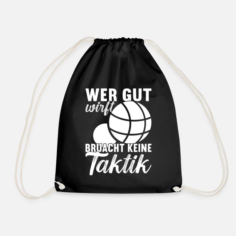 Boule Boulespieler - Turnbeutel - Schwarz