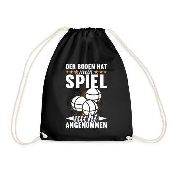 Boule Boulespieler - Turnbeutel - Schwarz - Vorne