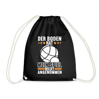 Boule Boulespieler - Turnbeutel - Schwarz - Vorne