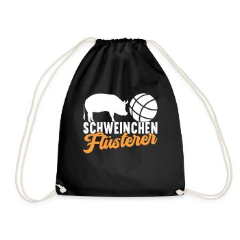 Boule Boulespieler - Turnbeutel - Schwarz - Vorne