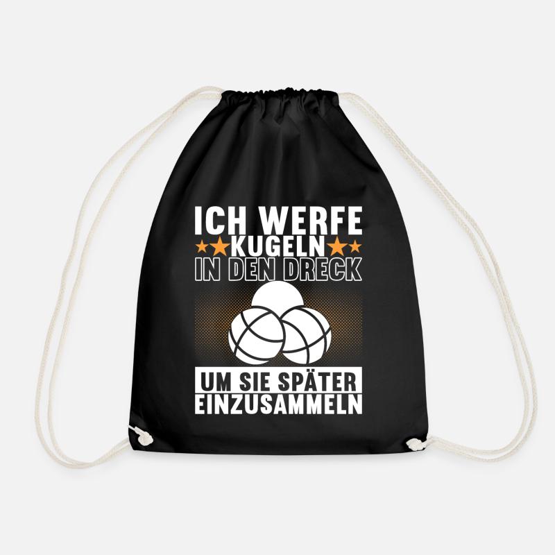 Boule Boulespieler - Turnbeutel - Schwarz