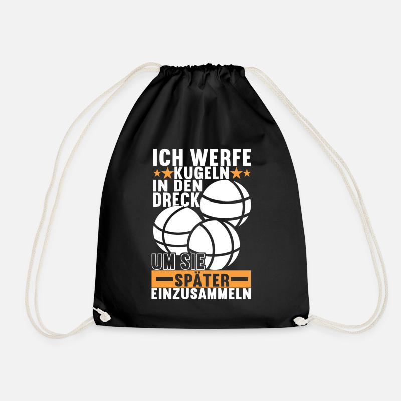 Boule Boulespieler - Turnbeutel - Schwarz