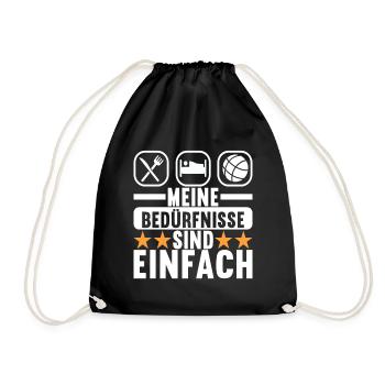 Boule Boulespieler - Turnbeutel - Schwarz - Vorne