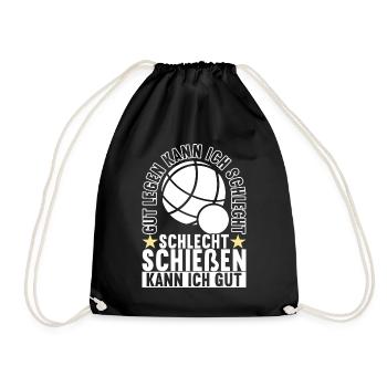 Boule Boulespieler - Turnbeutel - Schwarz - Vorne