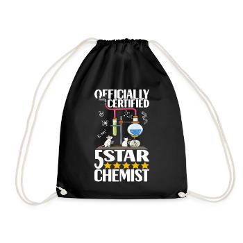 Chemistry Chemist - Drawstring Bag - black - Front