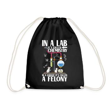 Chemistry Chemist - Drawstring Bag - black - Front