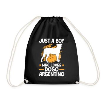 Seulement un garçon qui aime Dogo Argentino - Sac de sport léger - noir - Devant