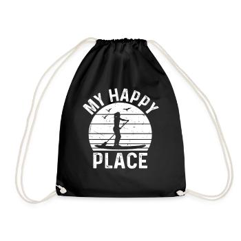 Stand Up Paddle Board Sports nautiques SUP Fille My Hap - Sac de sport léger - noir - Devant