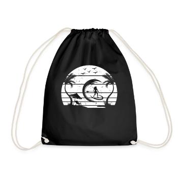 Surfer Girls Stand Up Paddle Board - Sports nautiques - Sac de sport léger - noir - Devant