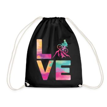 Drôle de vélo de route à vélo - Sac de sport léger - noir - Devant