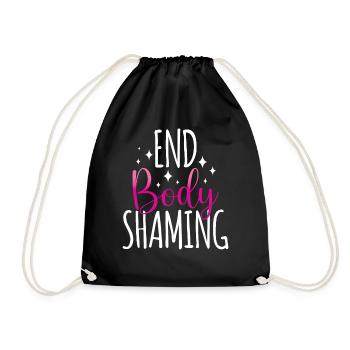 Body Shaming Quitting Body shaming Stop Annoying - Drawstring Bag - black - Front
