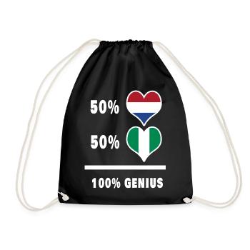 Nigéria et Pays-Bas Conception ingénieuse du drapeau - Sac de sport léger - noir - Devant